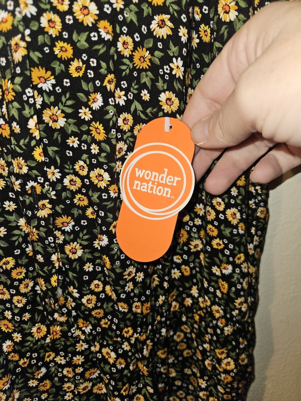 Wonder Nation Girls Floral Print Jumpsuit Size 14-16 - Picture 6 of 11